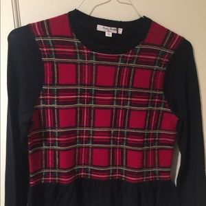 Brooks brothers holiday plaid sweater nwt